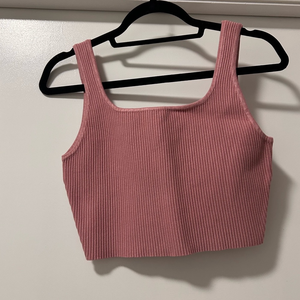House of Harlow - Cropped Ribbed Tank